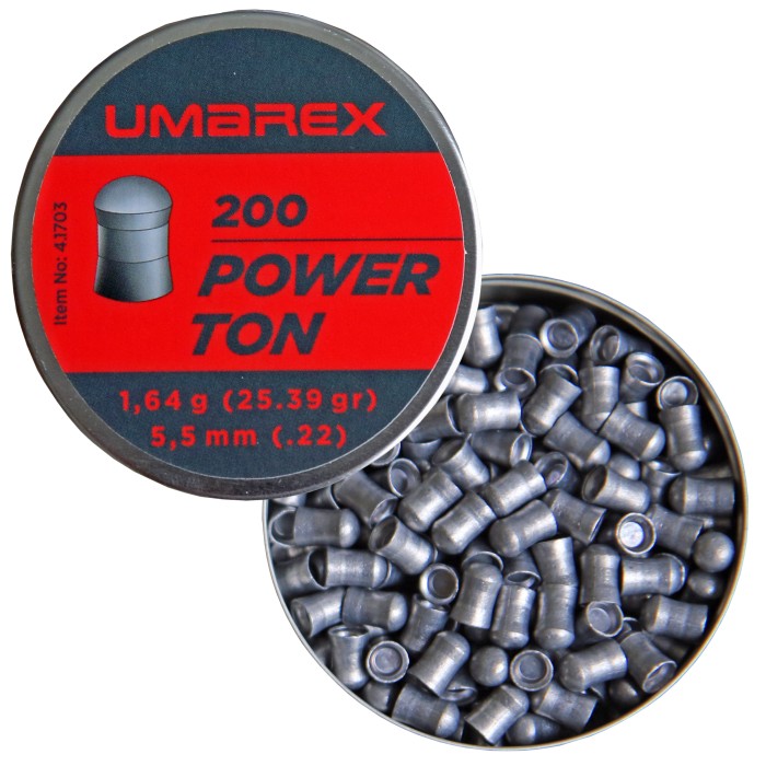 Umarex 200 pieces Power Ton Diabolo round head caliber 5.5 mm
